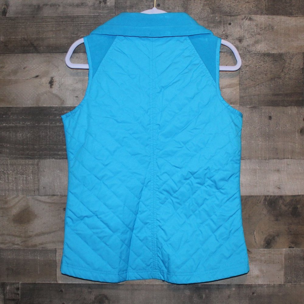 Columbia Vest Quilted And Fleece Blue - Picture 2 of 4